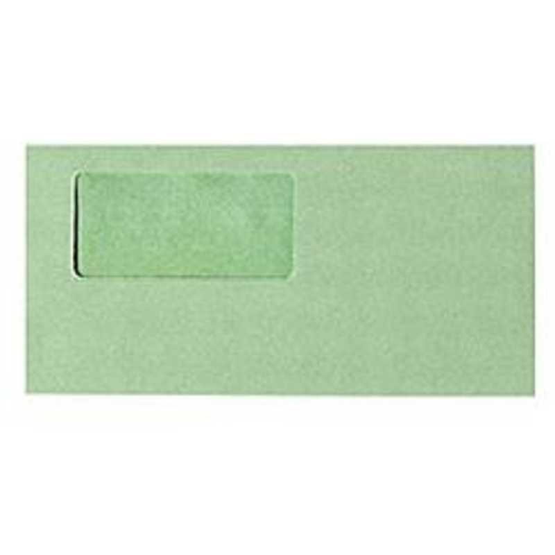 弥生　窓付き封筒(グリーン)(200枚)　333102