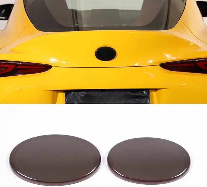 エンブレムカバー 前後のエンブレム装飾カバー 車のロゴ パネル 保護カバー リングアクセサリー リング装飾ステッカー マークリングアクセサリー フロント＆リア ABS素材 2点セット GR