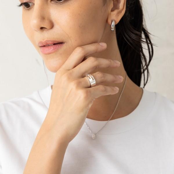 指輪 ブランデッドレギュラー Gリング スターリングシルバー リング シルバー メンズ 032660 09840 8106