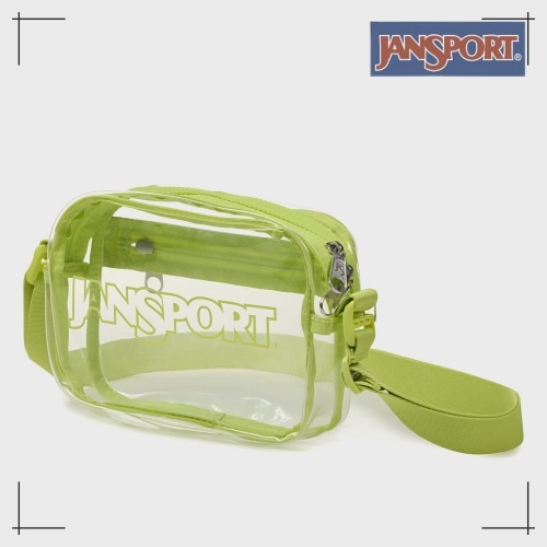 JANSPORT公式 ショルダーバッグ Clear crossbody CITRON LIME