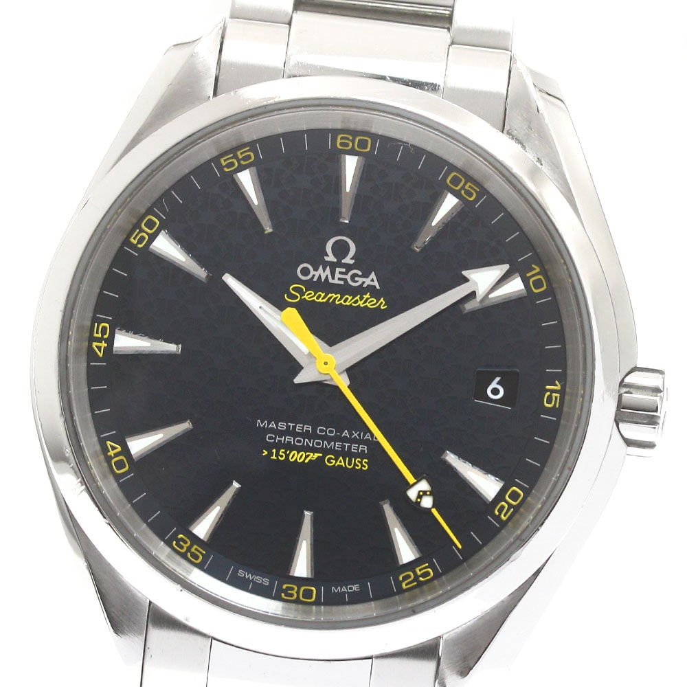 オメガ OMEGA 231.10.42.21.03.004 シーマスター アクアテラ ジェームズ・ボンド007 リミテッド 自動巻き メンズ 箱・保証書付き_877233【中古】