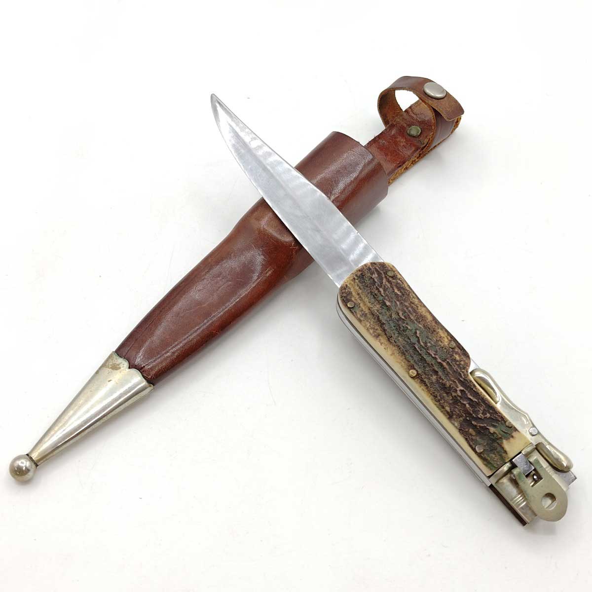 【中古】 ガーバー Grafrath Widder ゾーリンゲン ハンティングナイフ GERBER ヴィンテージ シース付き