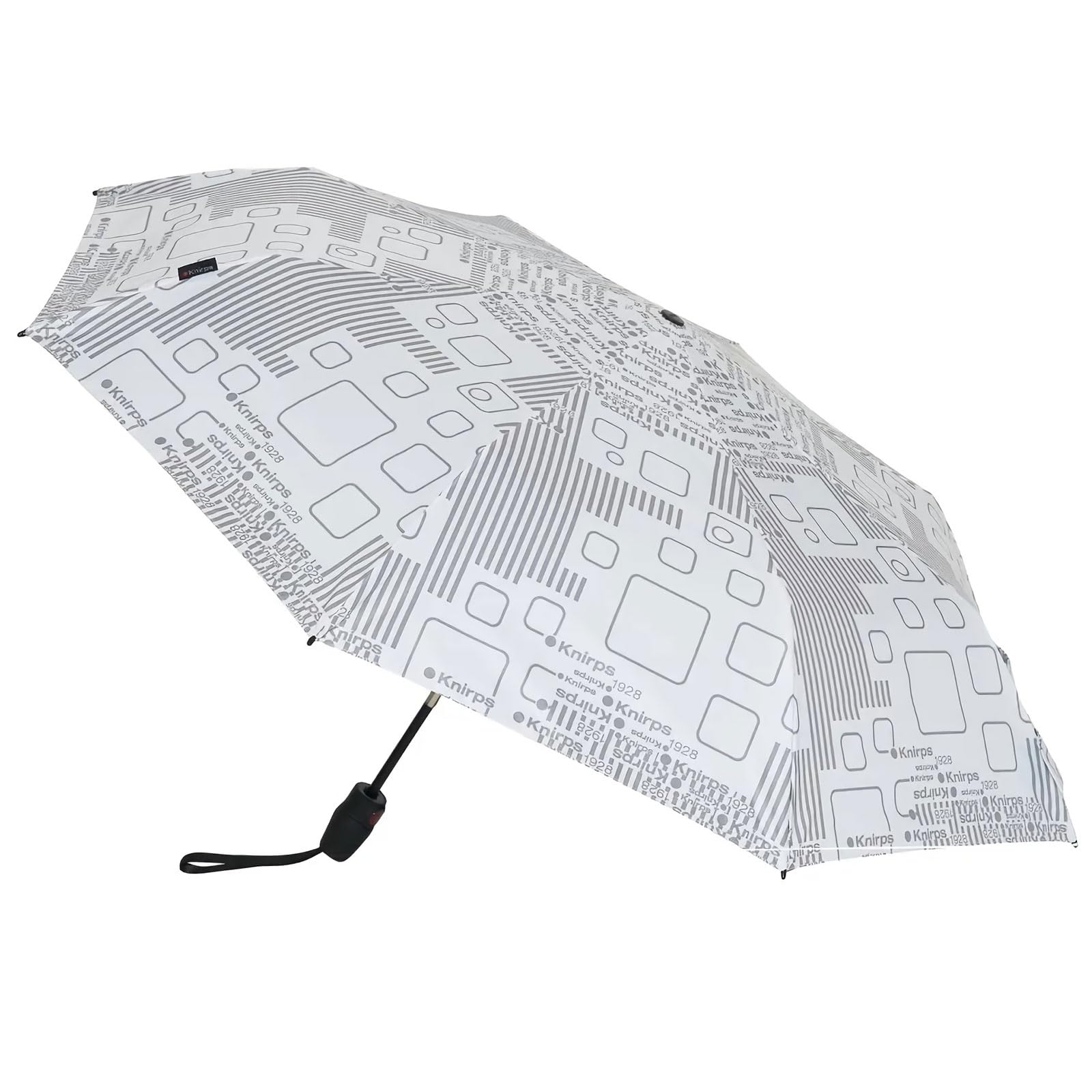 Knirps T.220RS Knirps Cube Gray キューブグレー 折りたたみ傘 【正規輸入品】 5年保証 自動開閉 晴雨兼用 セーフティーシステム KNTL220-87722S