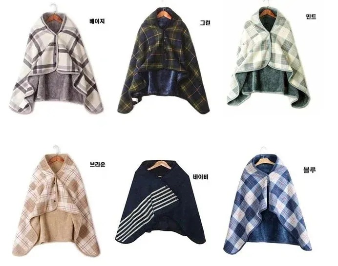 [1 + 1] 極細糸マントスナップボタンひざ掛け+ポーチ