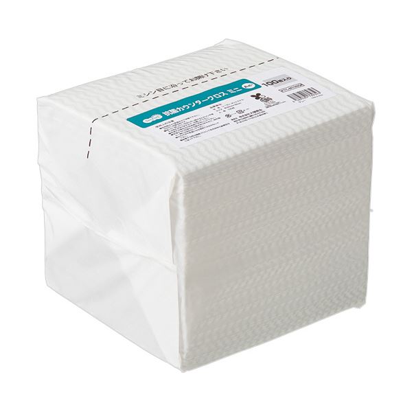 TANOSEE抗菌カウンタークロス ミニ グレー 1セット（1800枚：100枚x18パック）