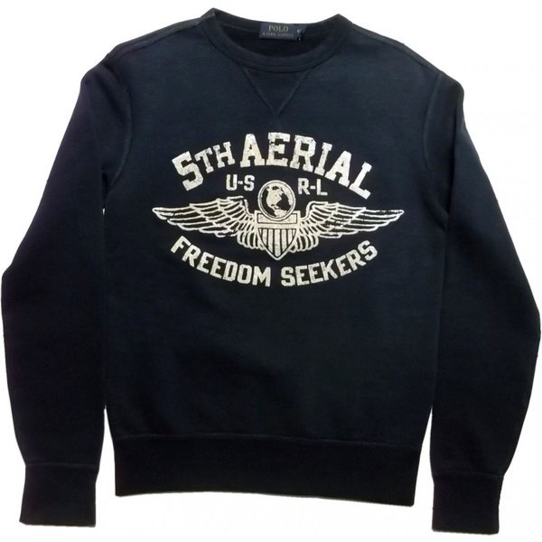 スウェットシャツ ヴィンテージ加工 ネイビー PR2-653