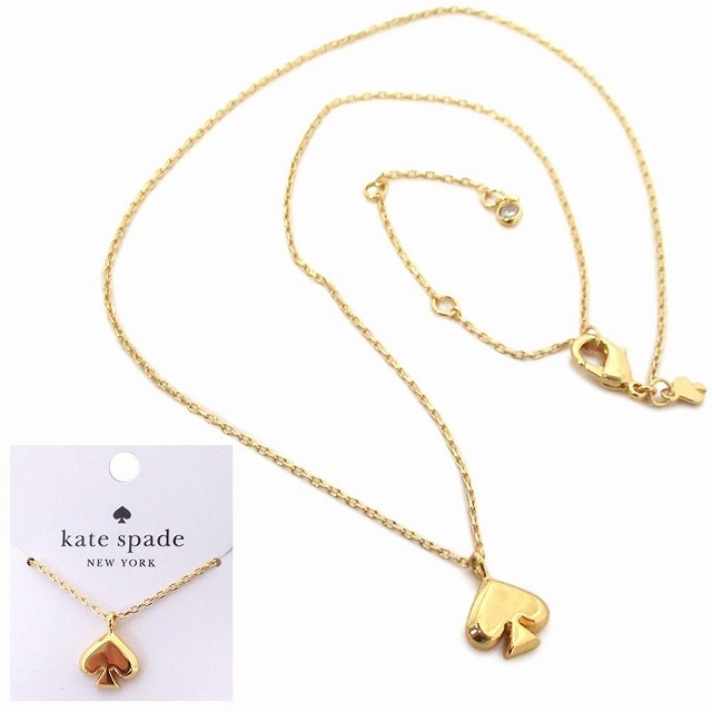Kate spade ケイトスペード アウトレット アクセサリー エブリデイ スペード メタル ミニ ペンダント ネックレス O0RU3070 711