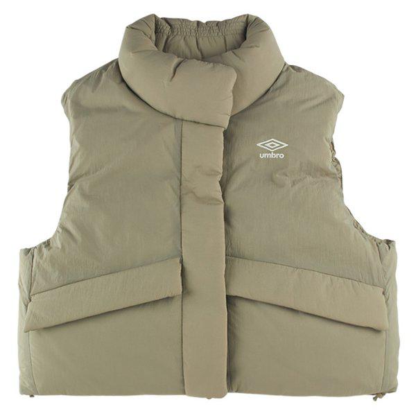 ウーマンズ コージー クロップ ダウンベスト UP422CDVN3-PBE0