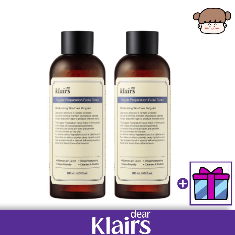 【1＋1／高保湿・鎮静】サプルプレパレーションフェイシャルトナー, 180ml ２個／化粧水 高 保湿 しっとり 肌 鎮静 うるおい 補給エッセンス トナー インナードライ 乾燥 肌 水分 不足 肌