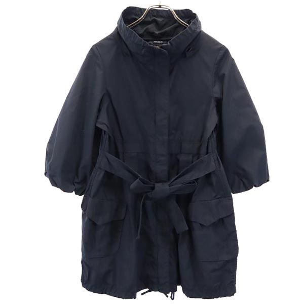 マックスアンドコー 7分袖 フルジップ ジャケット 38 ブラック MAX&CO レディース