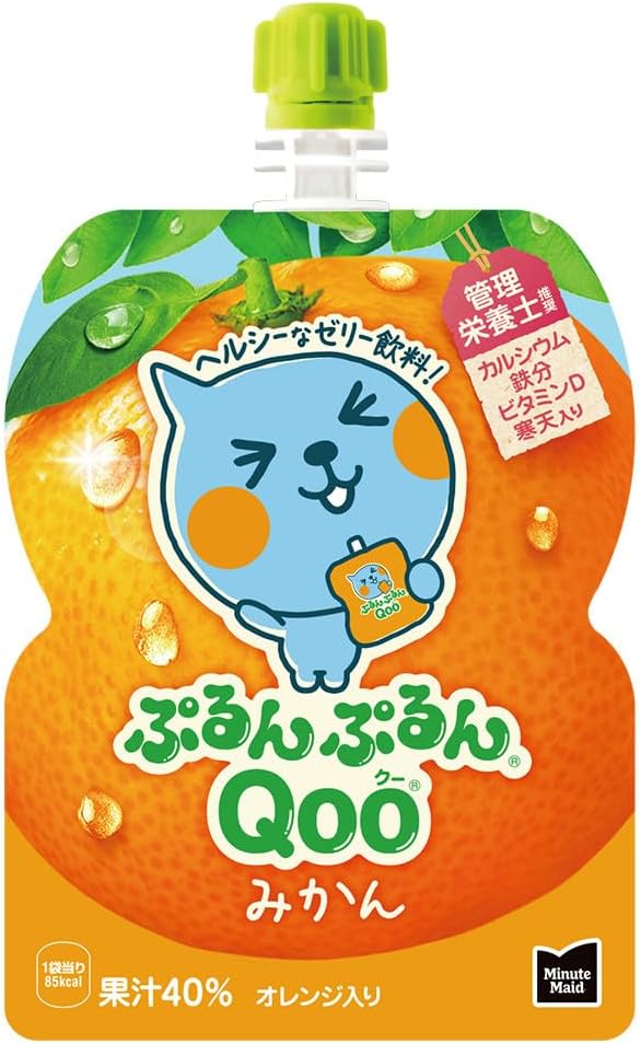 コカ・コーラ ミニッツ メイド ぷるんぷるんQoo みかん 125gパウチ×30袋