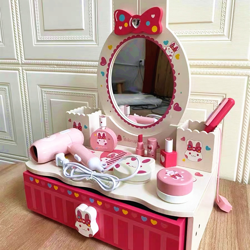 Ce Children s Litthe White Rabbit Cpcシミュレーションメイクアップデスクプリンセスガールドレッシングハウス誕生日おもちゃ0665 736170716045 6816