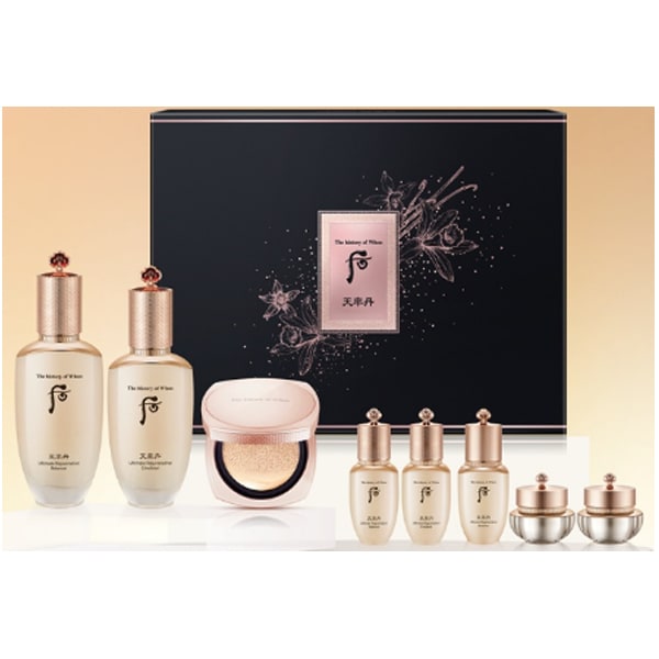 天率丹(チョンユルダン) 和率(ファユル) 3種 企画セット/Cheonyuldan／化粧水+乳液+クッションファンデ+サンプル5点付き