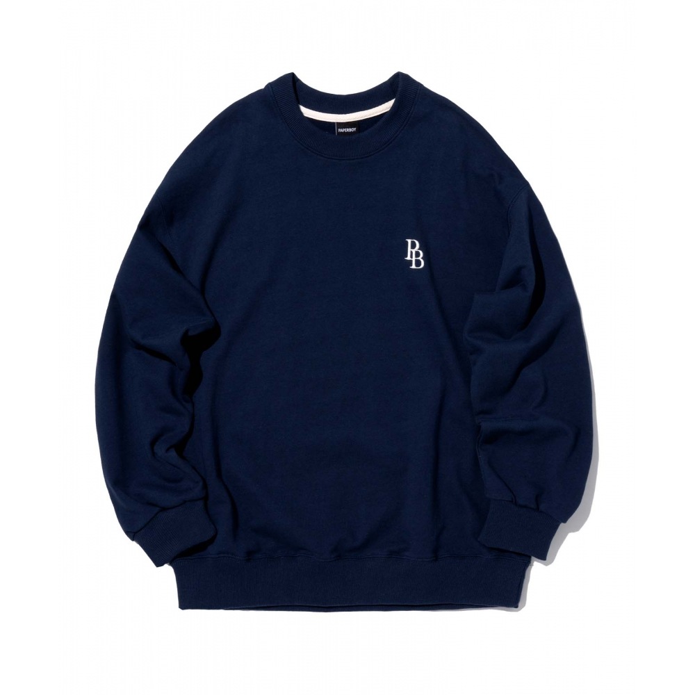 PAPERBOY PBロゴスウェットシャツ - ネイビー