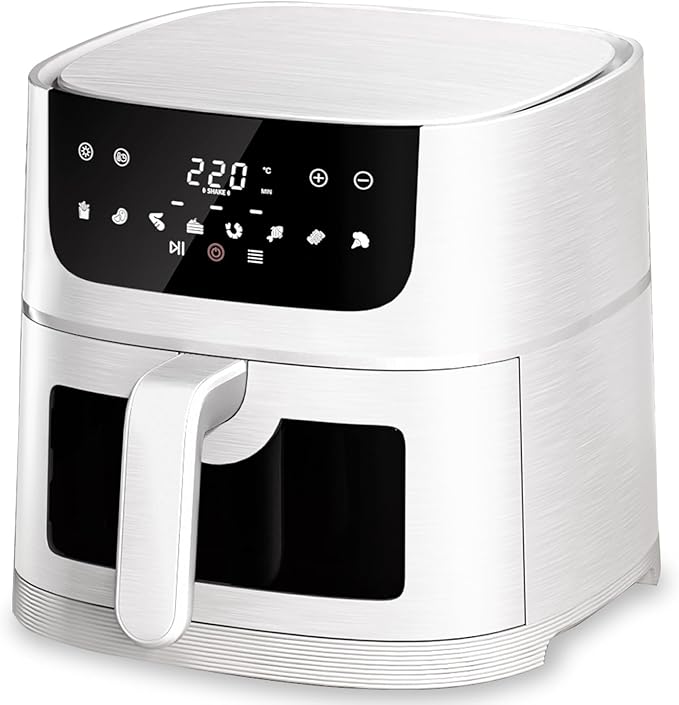 ノンフライヤー 4.5L 可視窓 大容量 エアフライヤー オイルカット 省エネ 最高温220℃ 1~5人 家庭用 卓上 電気フライヤー ノンオイルフライヤー 揚げ物 惣菜 LEDタッチパネル タイマー