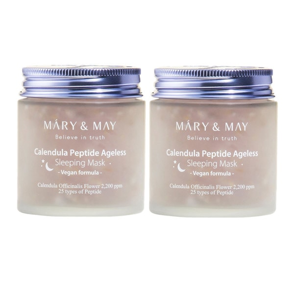 マリエンメイ ビーガン カレンデュラ ペプチド エイジレス スリーピングマスク 110g 1+1洗い流しパック