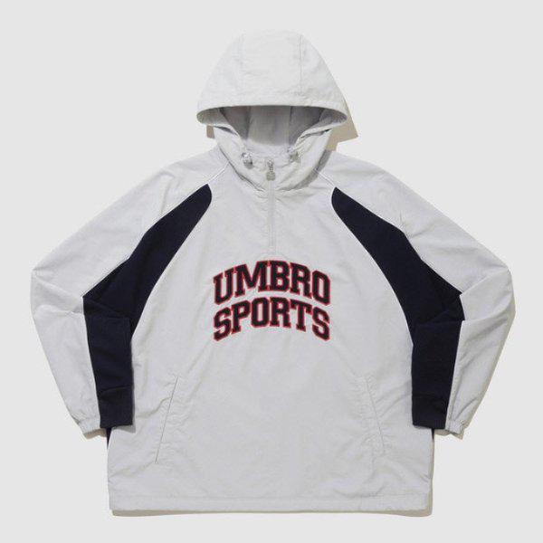 フードティー JQS UQ121CWT24-WGR エンジニアードレタリングフードアノラック / WHITE GREY