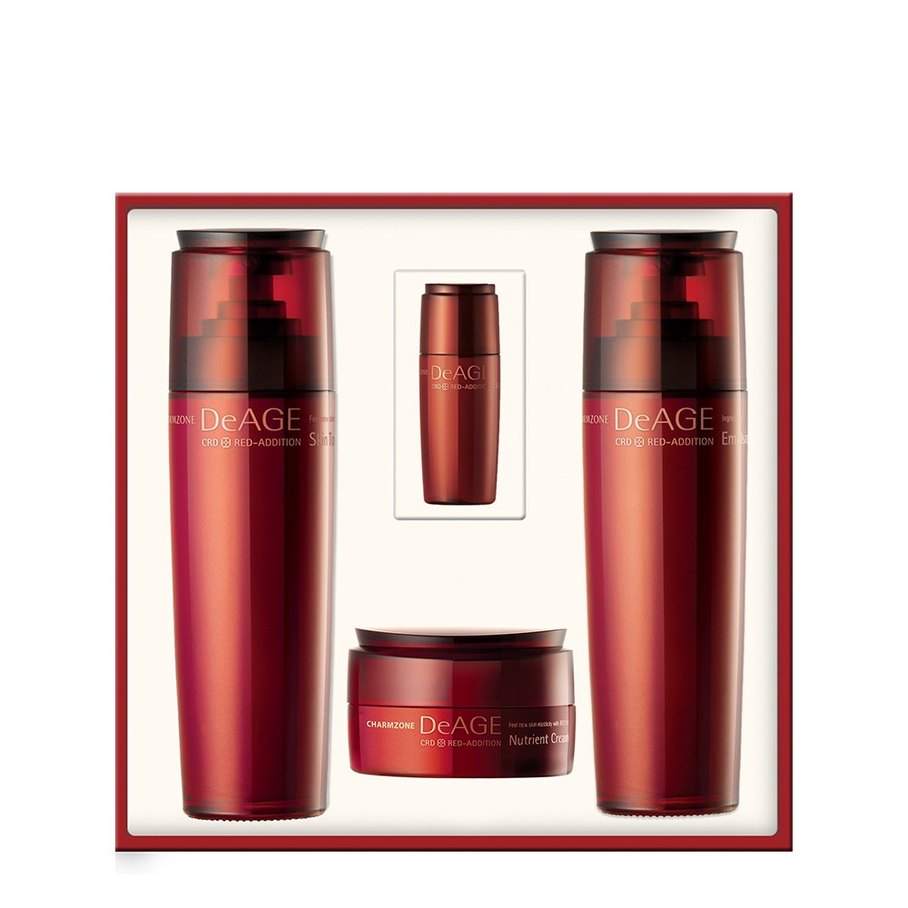 参観ディエイジ レッドエディション 弾力基礎化粧品3種セット