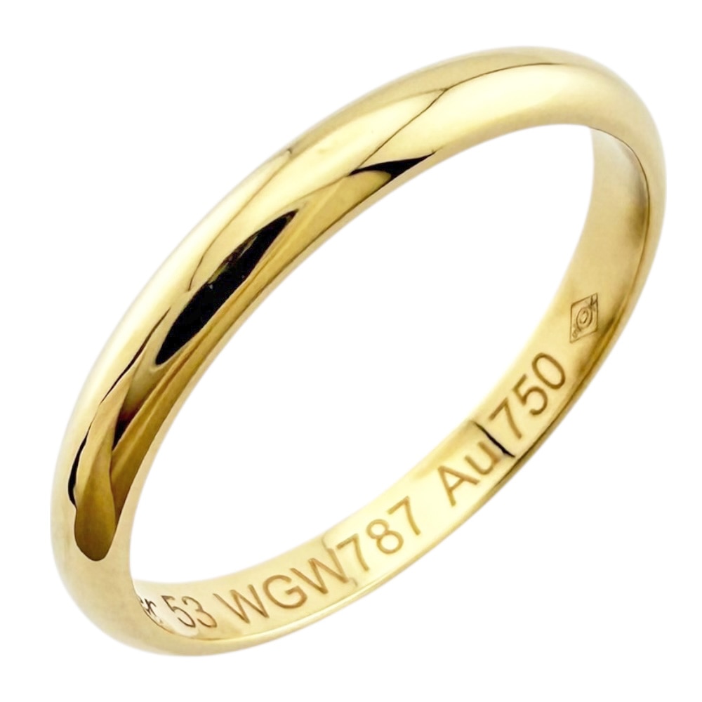 カルティエ ウエディングバンド リング 指輪 13号 18金 K18イエローゴールド CARTIER 中古 美品