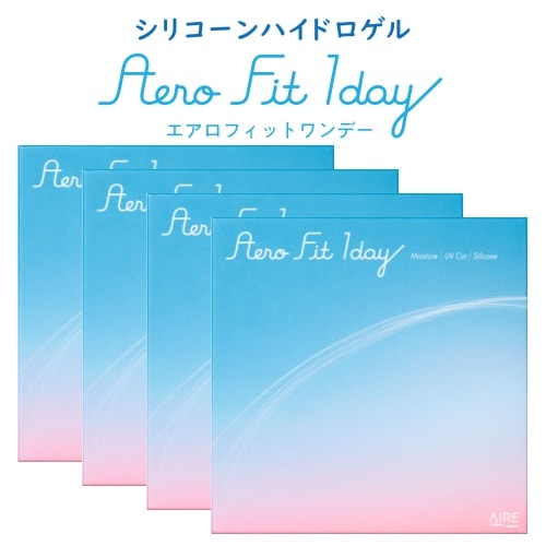 【4箱】　エアロフィットワンデー シリコーンハイドロゲルレンズ 30枚入り
