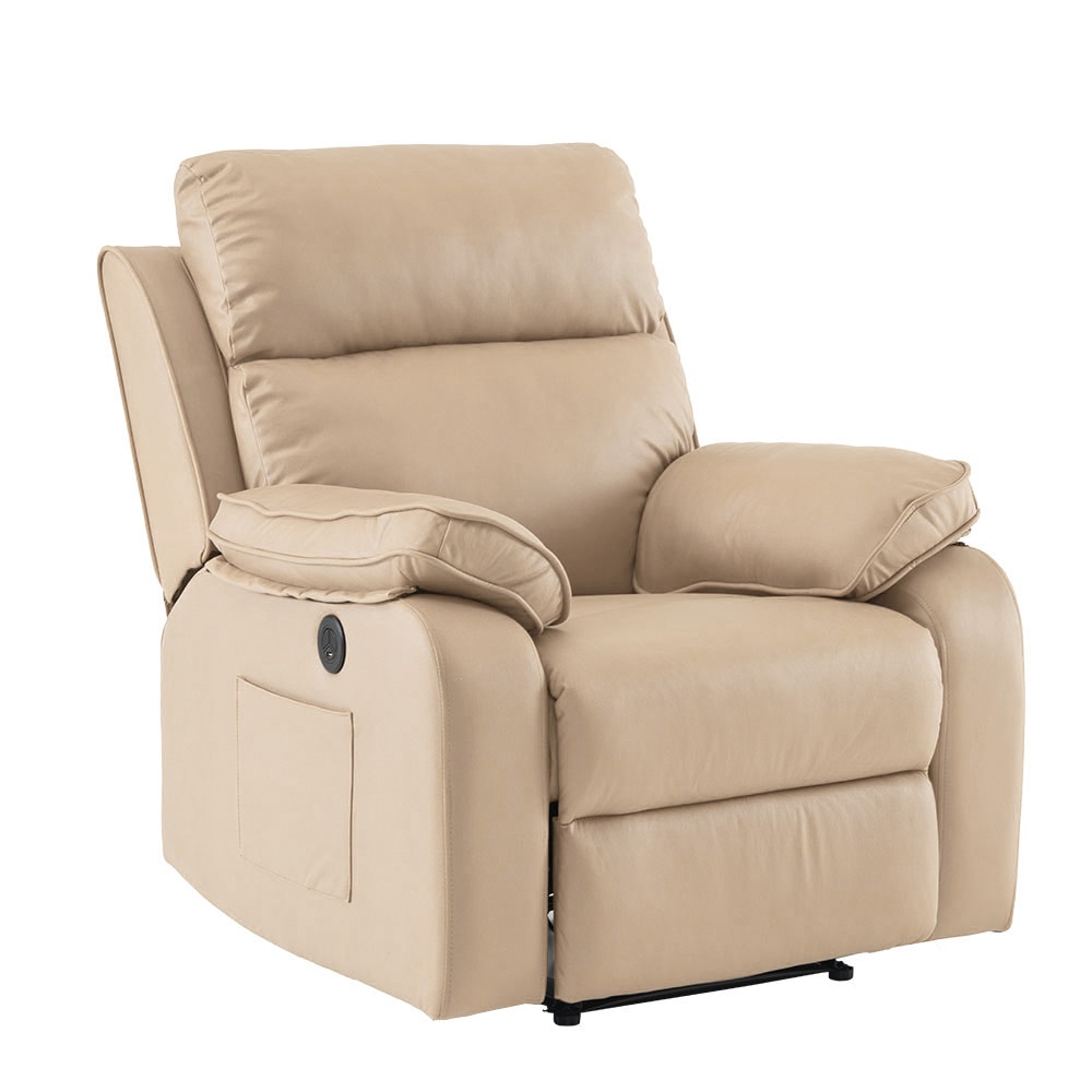 【国内発送】868【元SKU：N508P236512D】リクライニングソファー 電動リクライニングソファ オットマン一体型 1人掛け USBポート付き 電動ソファ モーションソファー 耐圧分散 電動ソ