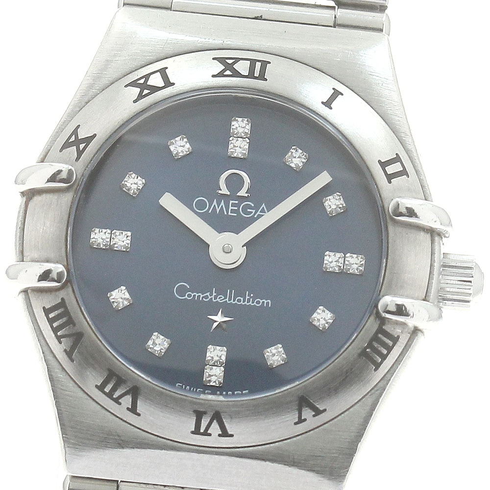 オメガ OMEGA 1563.86 コンステレーションミニ シンディクロフォード 1999本限定 クォーツ レディース 保証書付き_877293【中古】