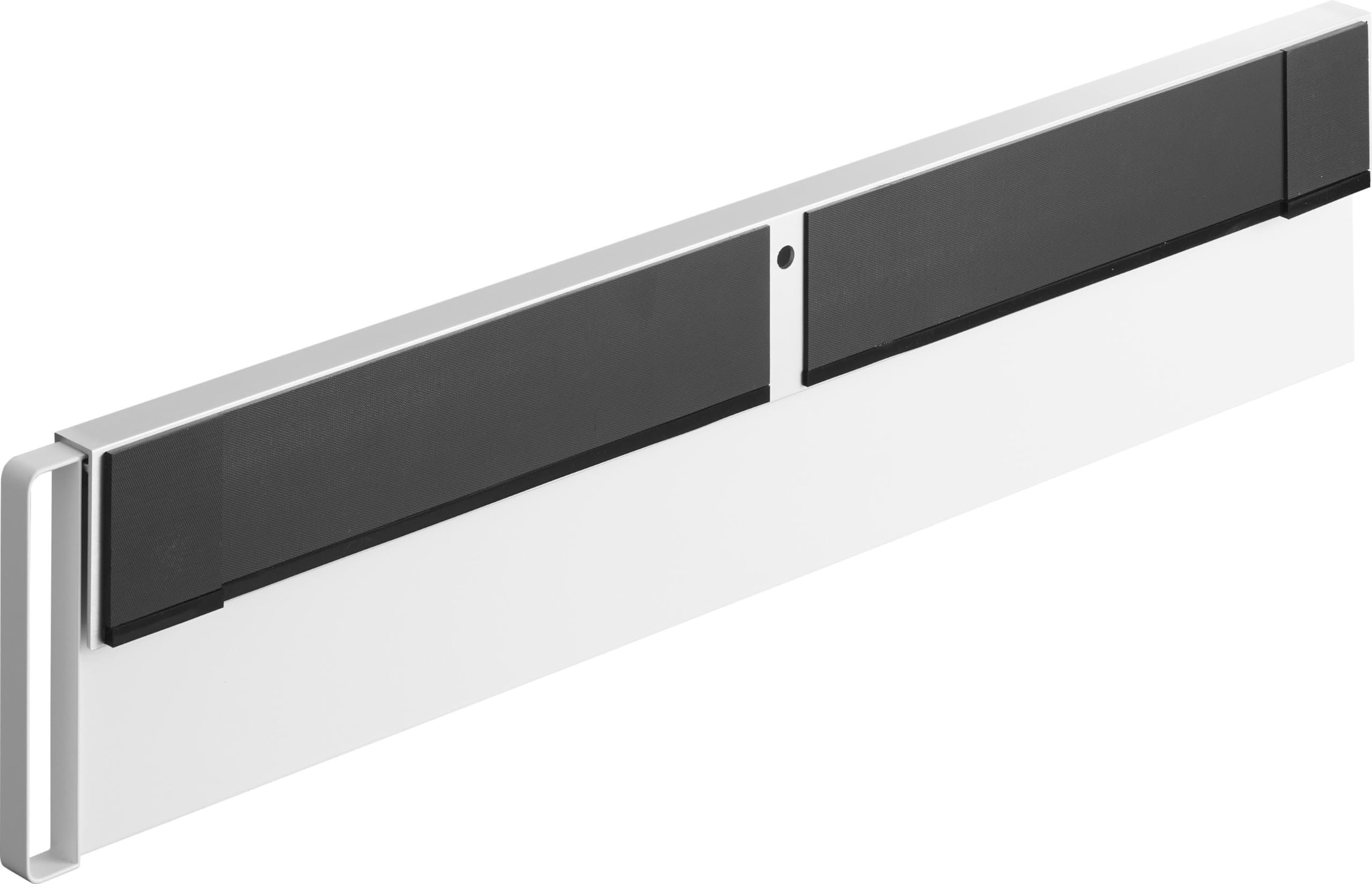 マグネット 冷蔵庫横 隠せる スライド スチールパネル ホワイト 本体：W2.7×D62～111×H13.3cm タワー tower マグネットバー付き プリント収納 書類整理 1859