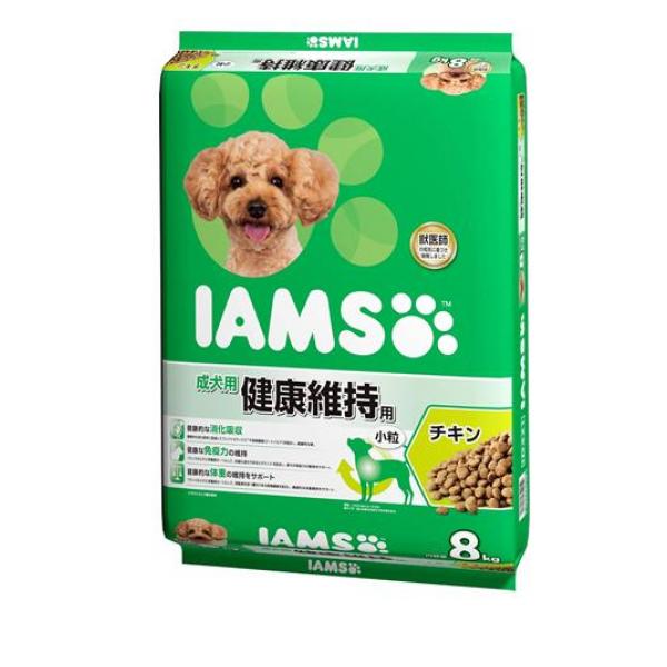 (IAMS) ドッグフード 成犬用 健康維持用 チキン 小粒 8kg