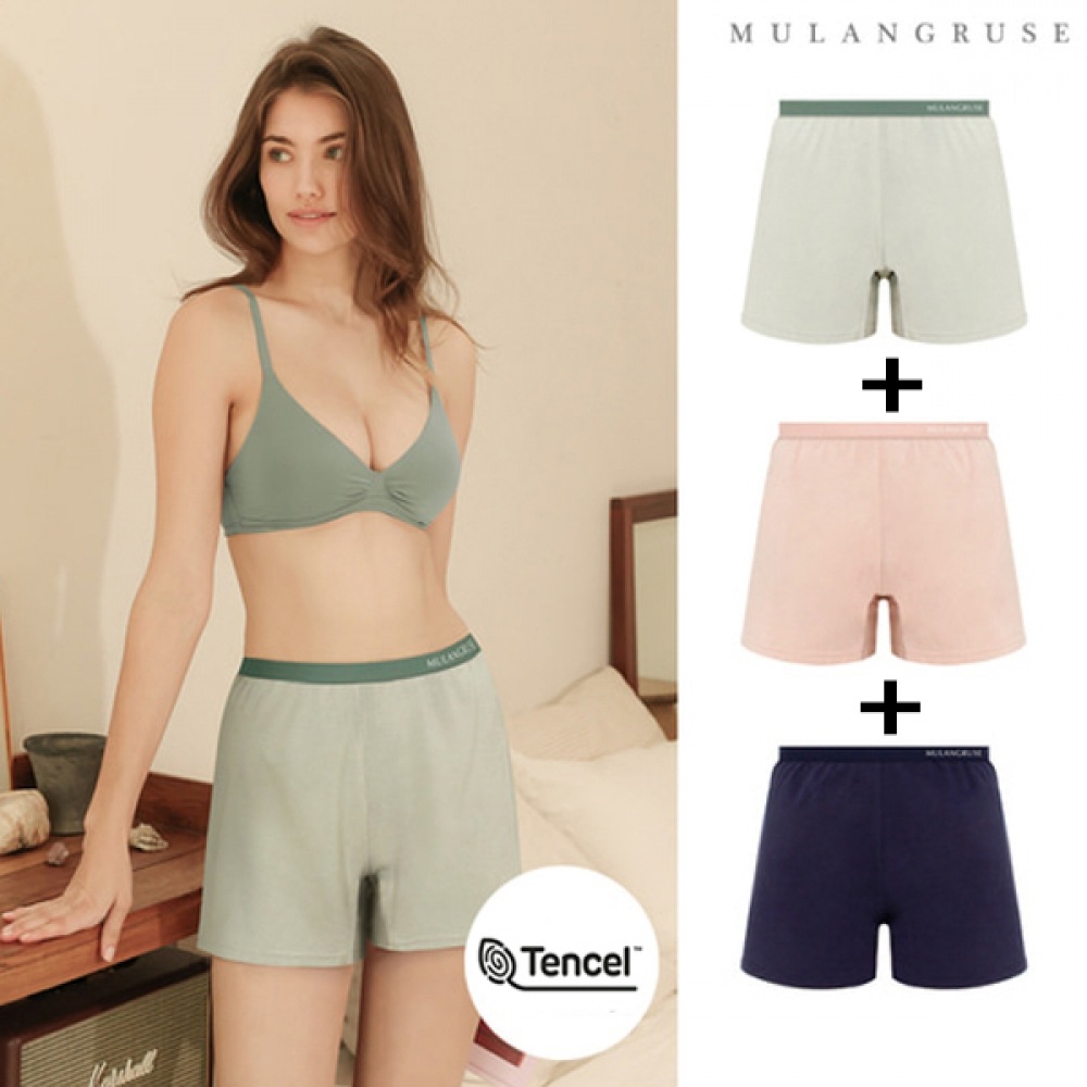 [J2Y] モーダル抗菌デオドラントレディーストランクショーツ 3点セットレディース/スクエア