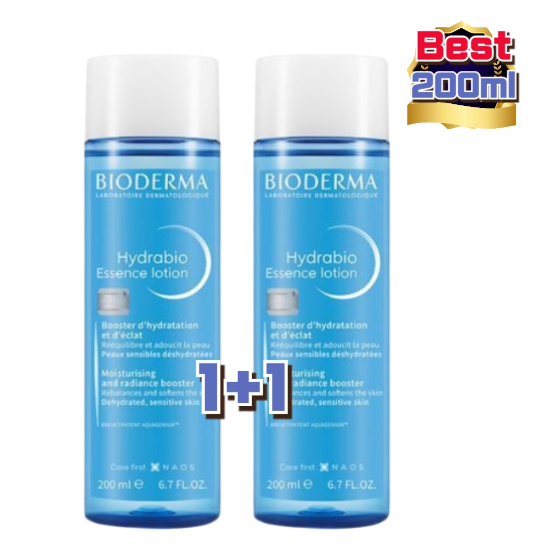 【1+1】ビオデルマ ハイドラビオエッセンスローション200ml* 2個 イドラビオ エッセンスローション 200ml + 200ml/水分ツヤ/高水分