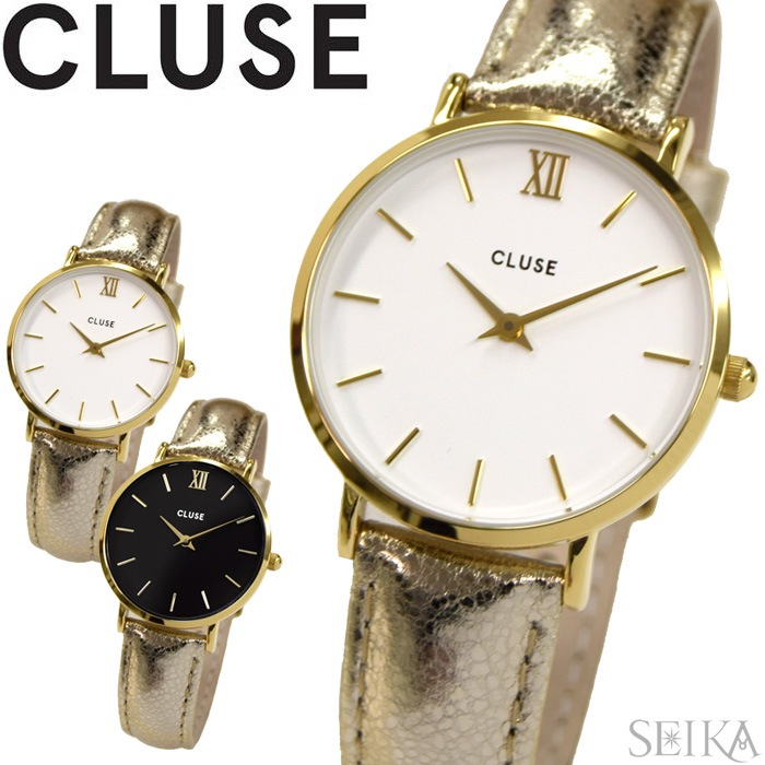 クルース CLUSE ミニュイ レディース レザー 33mm (CPT)