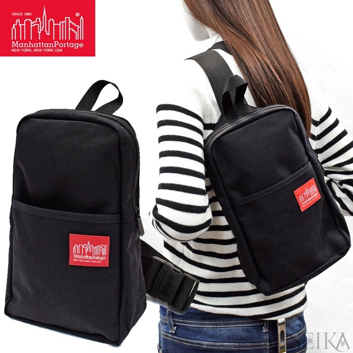 Manhattan Portage マンハッタンポーテージ ボディバッグ 1910 Ellis Backpack Black ブラック