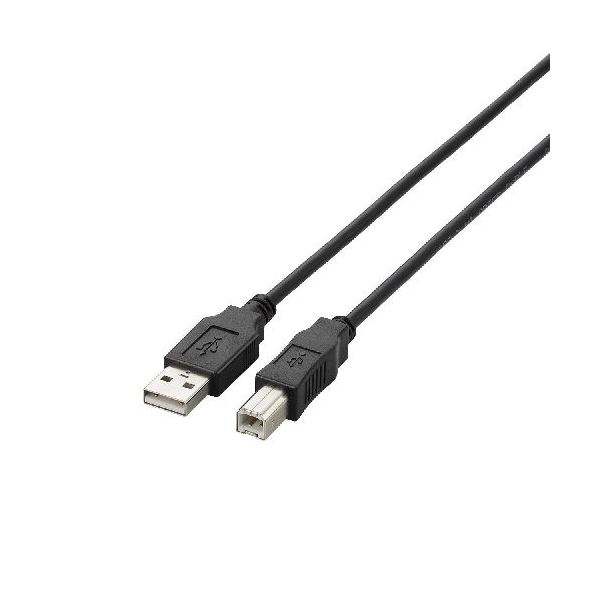 (まとめ)エレコム USB2.0ケーブル U2C-BN30BK(×5セット)