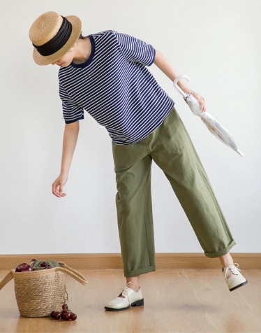 ボトムス パンツ ズボン ワイドベイカーパンツ ベイカーパンツ ワイドパンツ ストレートパンツ ワイド 綿 かわいい 大人可愛い シンプル カジュアル おしゃれ お洒落 大人女子 こなれ感 ラフ