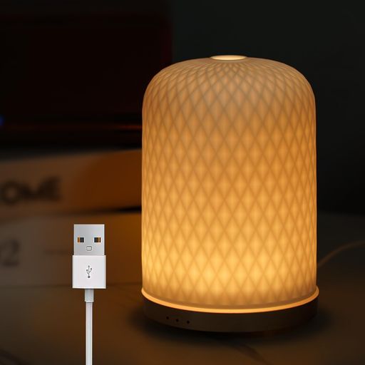 ONABOVIVA 加湿器 アロマディフューザー 小型 卓上 アロマ対応 おしゃれ 超音波式 タイマー 空焚き防止 静音設計 コンパクト お手入れ簡単 120ML 乾燥対策 花粉症対策 部屋 オフィス