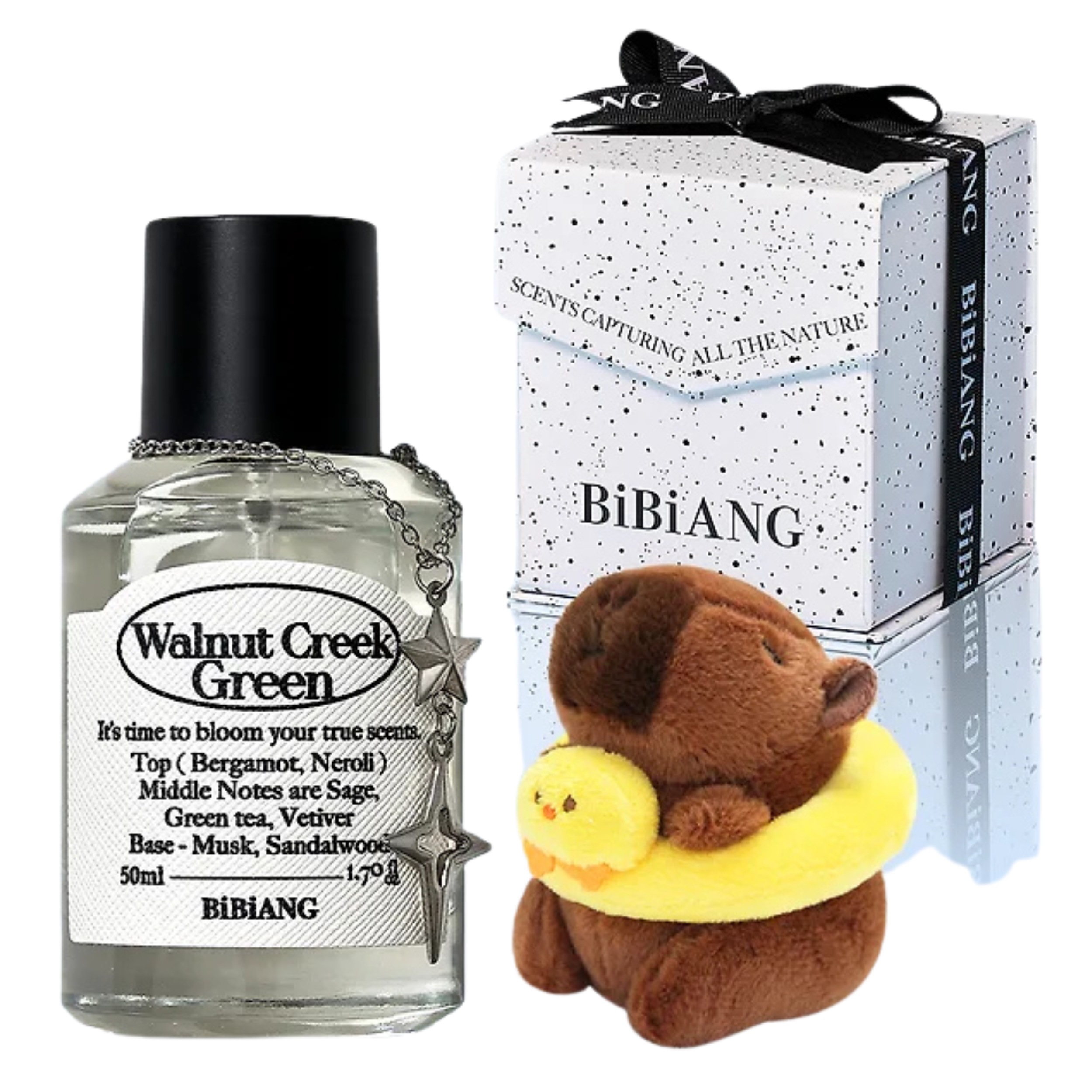 高級ニッチ香水 オードパルファム 50ml 香水チャーム＆カピバラぬいぐるみセット パフューム ギフトセット 正規品 韓国コスメ 韓国スキンケア