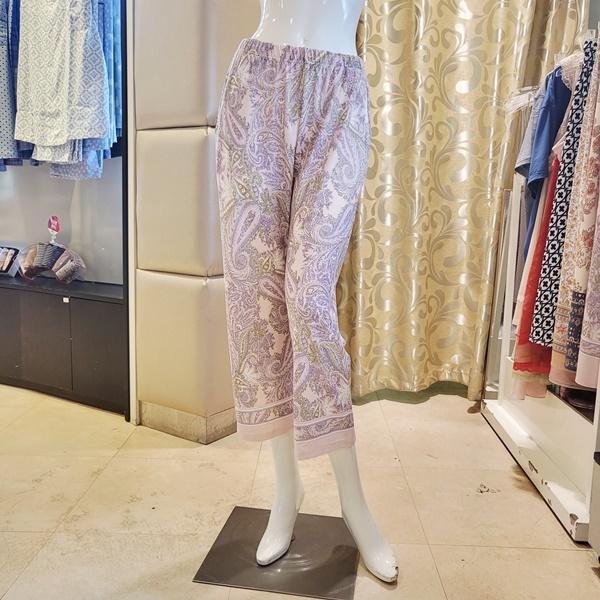 VEP3988W_女性ペイズリー捺染ホームウェアパンツ