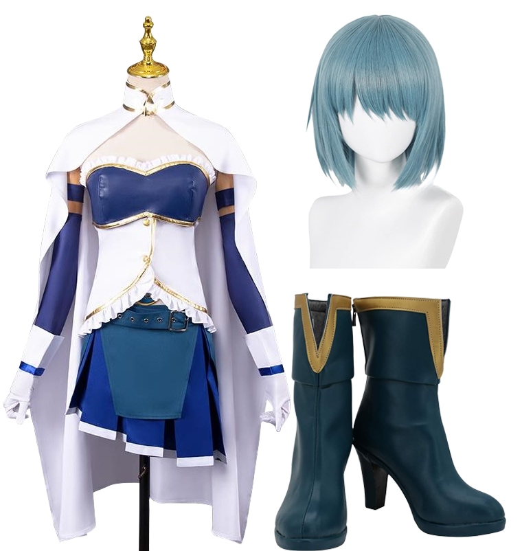 美樹さやか コスプレ衣装 魔法少女まどか マギカ 美樹さやか ウィッグ靴付き イベント パーティー 変装 演出服 クリスマス パーティー