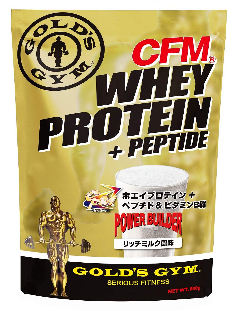 ゴールドジム(GOLDS GYM) CFMホエイプロテイン リッチミルク風味 2kg