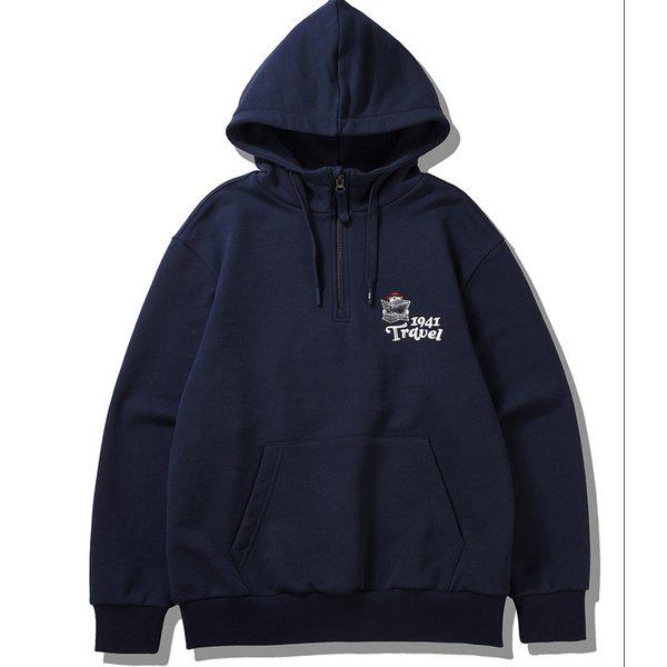 （共用）ハーフネック ベア グラフィック フード付きTシャツ JQ1THU221NA_BP