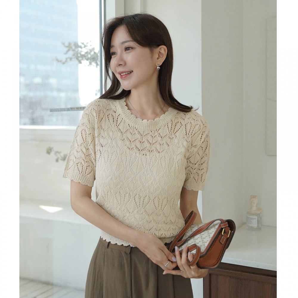 クリック＆ファニー バニーウェーブ スカシニット 5,378円