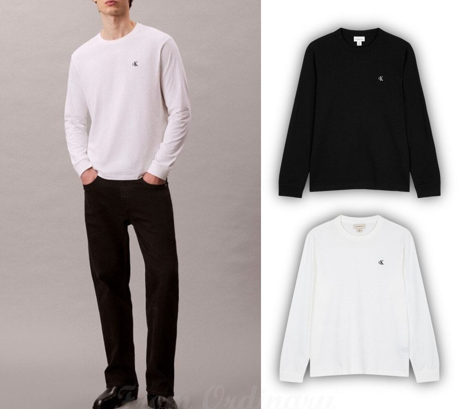 ロングスリーブイージーモノグラムTシャツ (4RD247G)