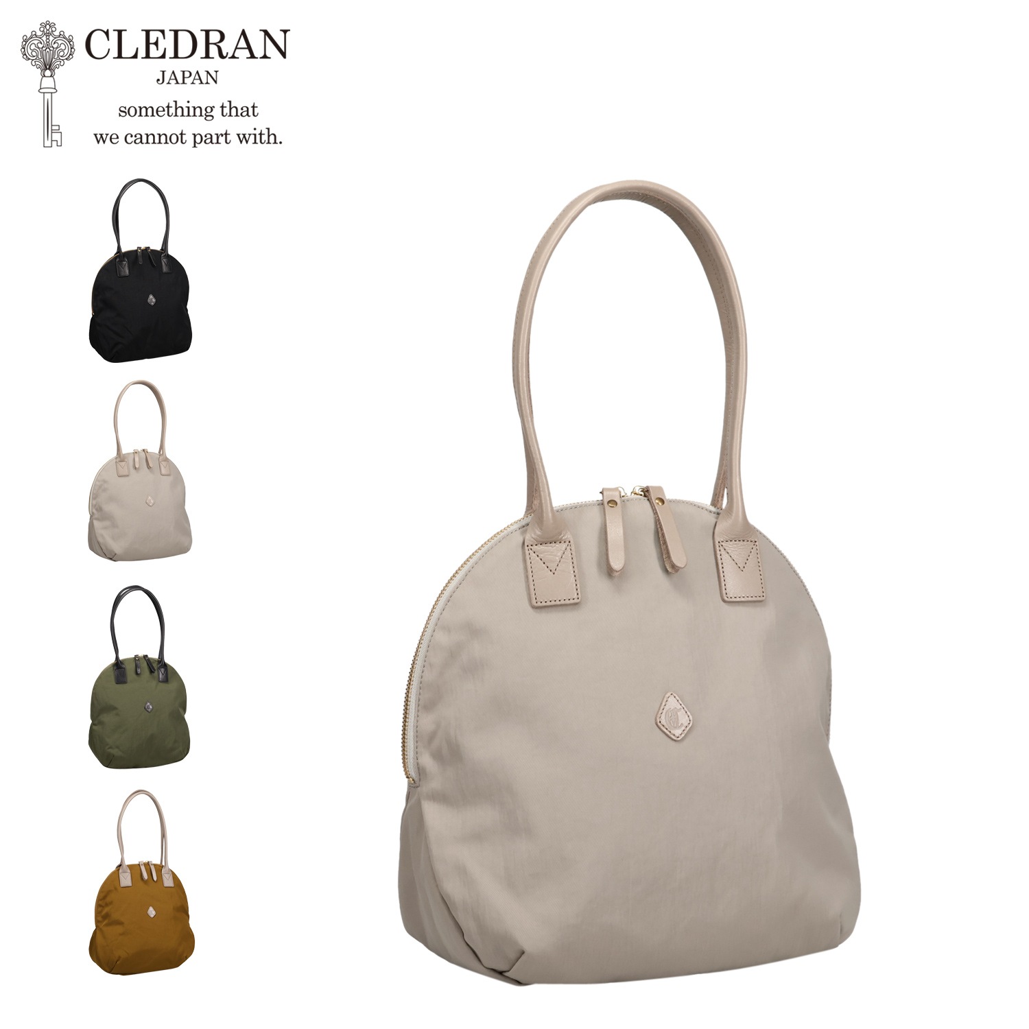 ボストンバッグ デイリーボストン レディース ファスナー付き 小さめ 軽量 CROIR OVAL CL3934