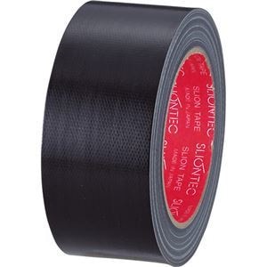 （まとめ）スリオンテック カラー布テープ 50mmx25m 黒 343702BK 1巻 [x15]