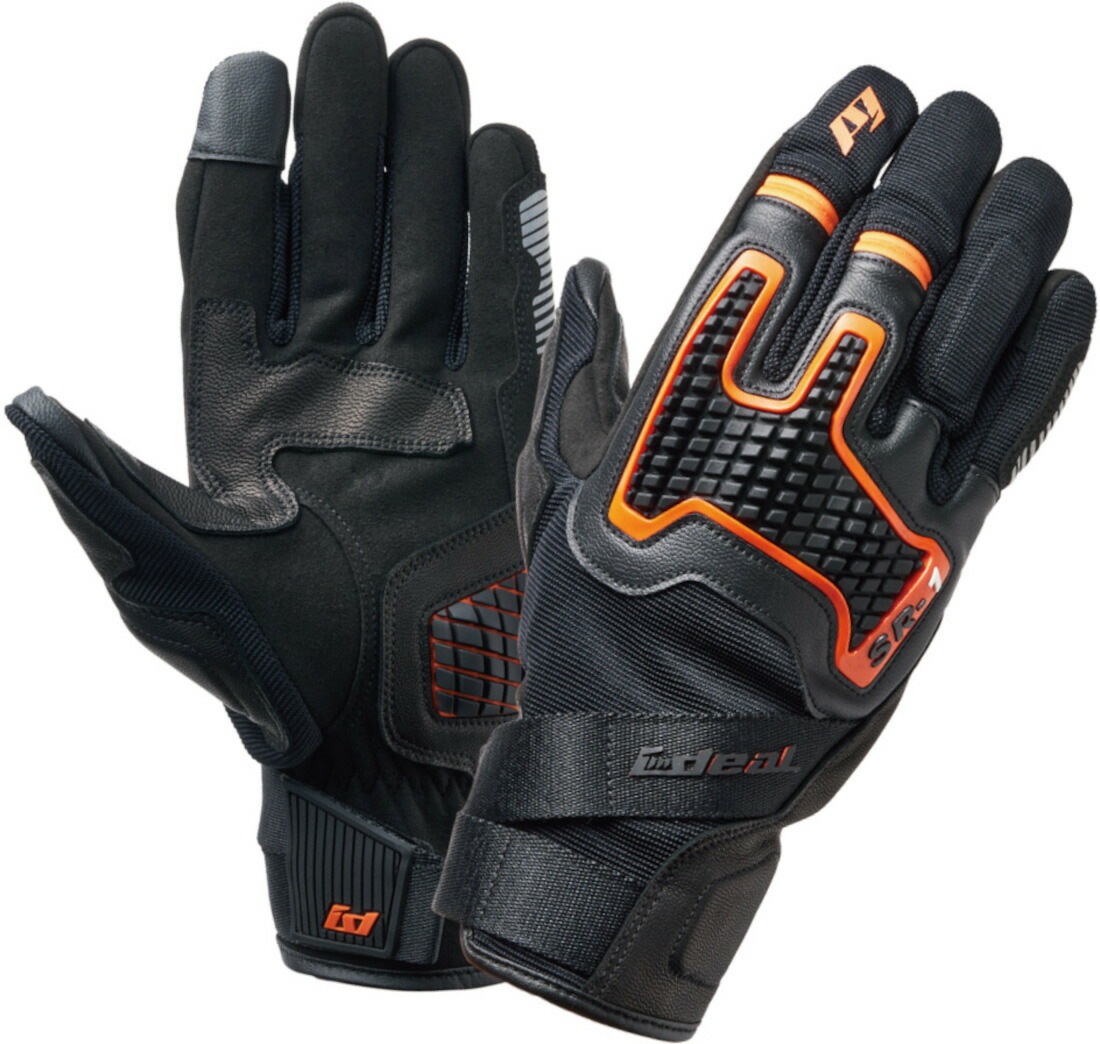 山城(yamashiro) IDEAL アイディール バイク用 グローブ 春夏モデル ID-018 ENIGMA (エニグマ) オレンジ XSサイズ ID018OR/XS