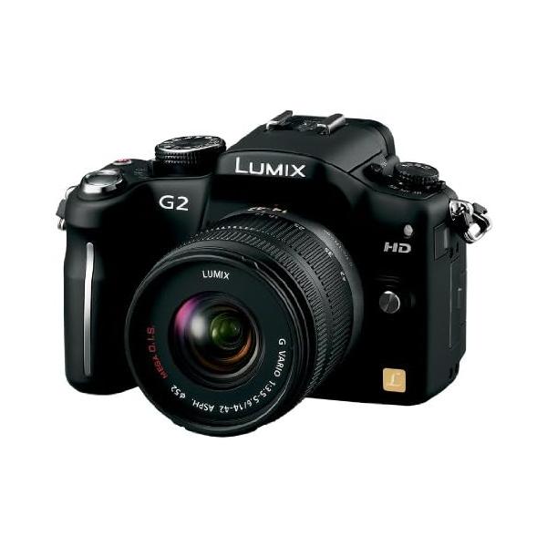 【中古】Panasonic デジタル一眼カメラ G2レンズキット(14-42mm/F3.5-5.6付属) コンフォートブラック DMC-G2K-K