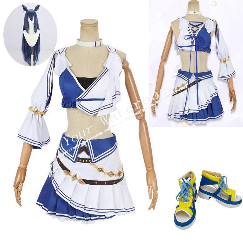 ウマ娘 プリティーダービー 風ヒシアマゾン コスプレ衣装ウィッグ 靴 コスチューム cosplay イベント 演出服 アニメ変装 仮装
