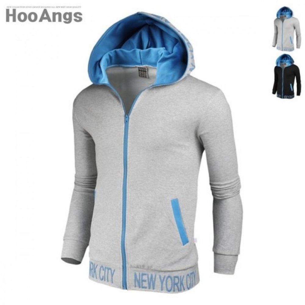 (Juans) ニューヨークシティカラーフーディージップアップ BMHD9419