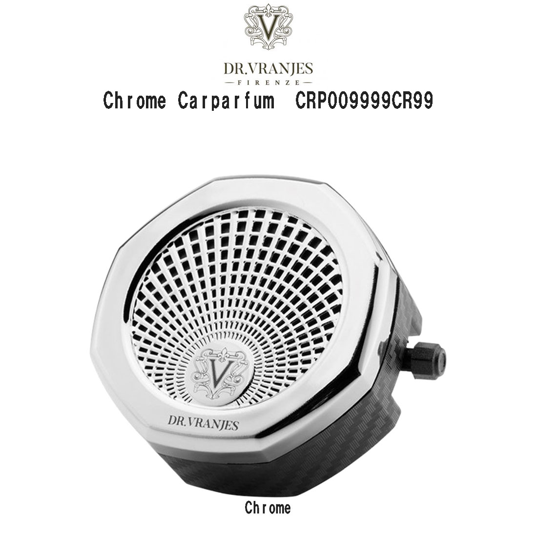 DR.VRANJES 【リフィル別売】カーパルファム 車用 芳香剤 ディスペンサー カーフレグランス クローム DISPENSER CHROME 4,770円