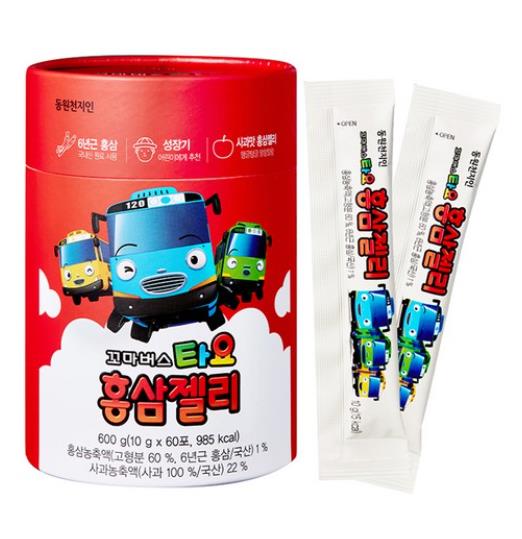 [天地人] タヨが好きな紅参ゼリーキッズ紅参児童紅参韓国紅参紅参紅参ゼリー 10g x 60T